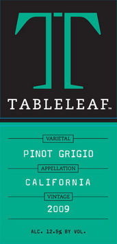 tableleaf pinot grigio label
